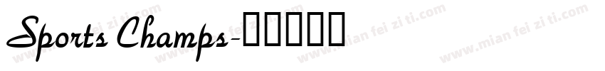 Sports Champs字体转换